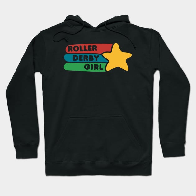 Roller Derby Girl Hoodie by bubbsnugg